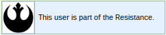 this user is part of the resistance