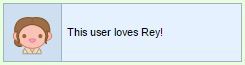 this user loves rey